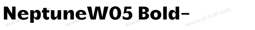 NeptuneW05 Bold字体转换
